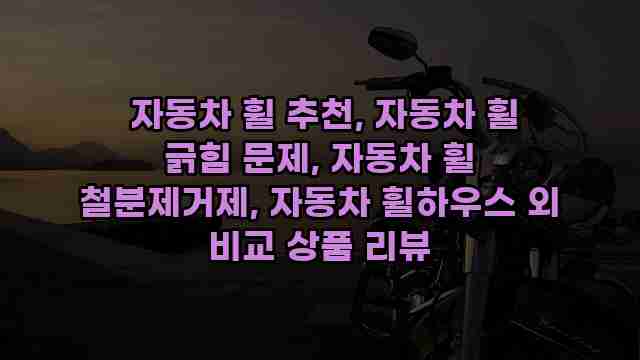  자동차 휠 추천, 자동차 휠 긁힘 문제, 자동차 휠 철분제거제, 자동차 휠하우스 외 비교 상품 리뷰