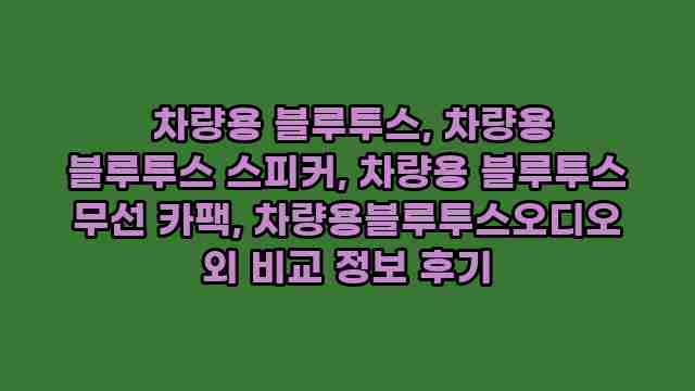  차량용 블루투스, 차량용 블루투스 스피커, 차량용 블루투스 무선 카팩, 차량용블루투스오디오 외 비교 정보 후기