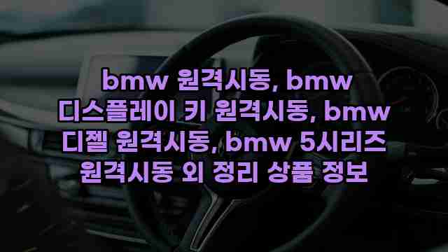  bmw 원격시동, bmw 디스플레이 키 원격시동, bmw 디젤 원격시동, bmw 5시리즈 원격시동 외 정리 상품 정보