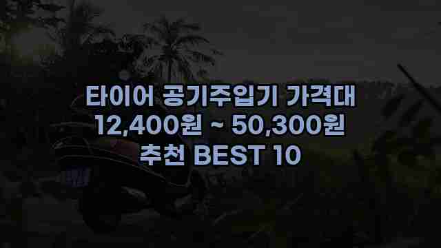 타이어 공기주입기 가격대 12,400원 ~ 50,300원 추천 BEST 10