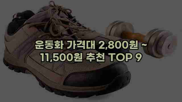 운동화 가격대 2,800원 ~ 11,500원 추천 TOP 9 1 1 운동화 가격대 2,800원 ~ 11,500원 추천 TOP 9