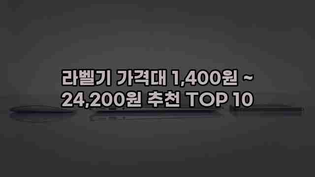 라벨기 가격대 1,400원 ~ 24,200원 추천 TOP 10