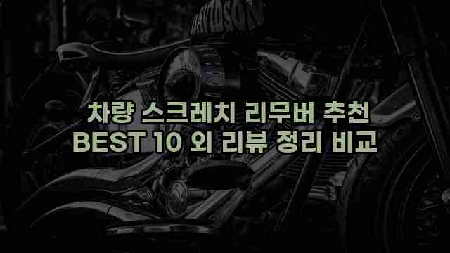 차량 스크레치 리무버 추천 BEST 10 외 리뷰 정리 비교