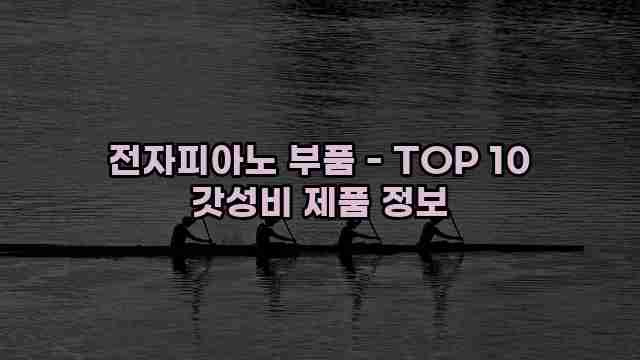 전자피아노 부품 - TOP 10 갓성비 제품 정보