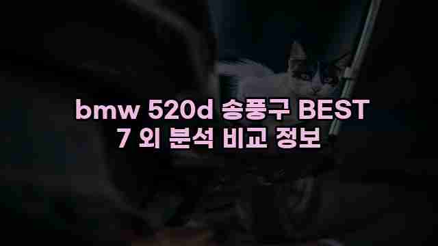  bmw 520d 송풍구 BEST 7 외 분석 비교 정보