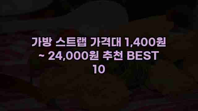 가방 스트랩 가격대 1,400원 ~ 24,000원 추천 BEST 10