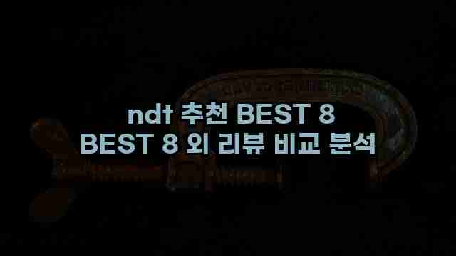 ndt 추천 BEST 8 BEST 8 외 리뷰 비교 분석 1 1 ndt 추천 BEST 8 BEST 8 외 리뷰 비교 분석