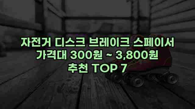 자전거 디스크 브레이크 스페이서 가격대 300원 ~ 3,800원 추천 TOP 7