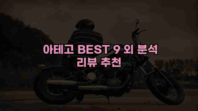  아테고 BEST 9 외 분석 리뷰 추천