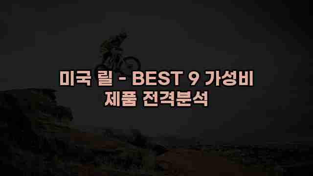 미국 릴 - BEST 9 가성비 제품 전격분석