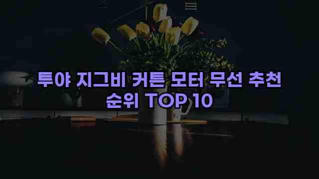 투야 지그비 커튼 모터 무선 추천 순위 TOP 10