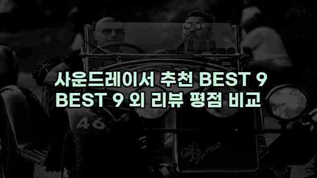  사운드레이서 추천 BEST 9 BEST 9 외 리뷰 평점 비교