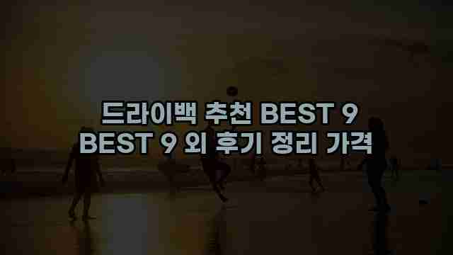  드라이백 추천 BEST 9 BEST 9 외 후기 정리 가격