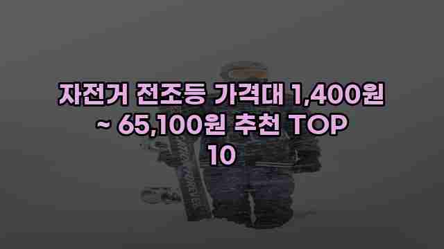 자전거 전조등 가격대 1,400원 ~ 65,100원 추천 TOP 10