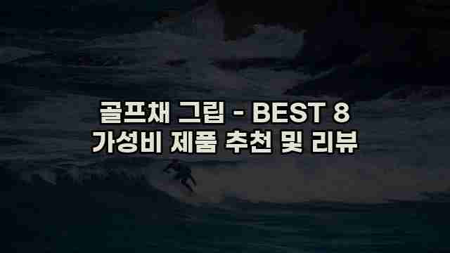 골프채 그립 - BEST 8 가성비 제품 추천 및 리뷰