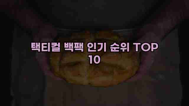 택티컬 백팩 인기 순위 TOP 10