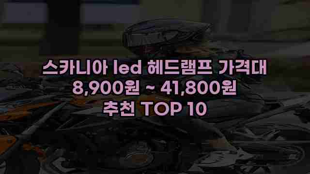 스카니아 led 헤드램프 가격대 8,900원 ~ 41,800원 추천 TOP 10