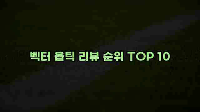 벡터 옵틱 리뷰 순위 TOP 10