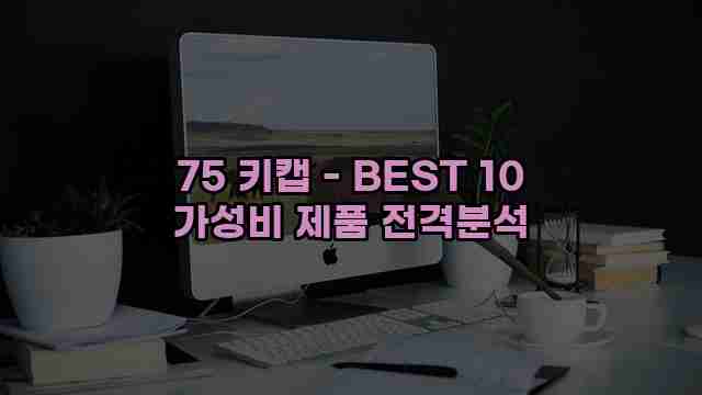 75 키캡 - BEST 10 가성비 제품 전격분석