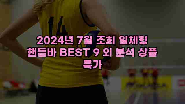 2024년 7월 조회 일체형 핸들바 BEST 9 외 분석 상품 특가