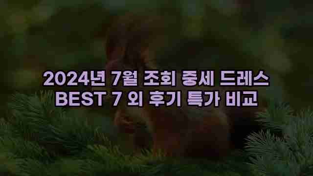 2024년 7월 조회 중세 드레스 BEST 7 외 후기 특가 비교