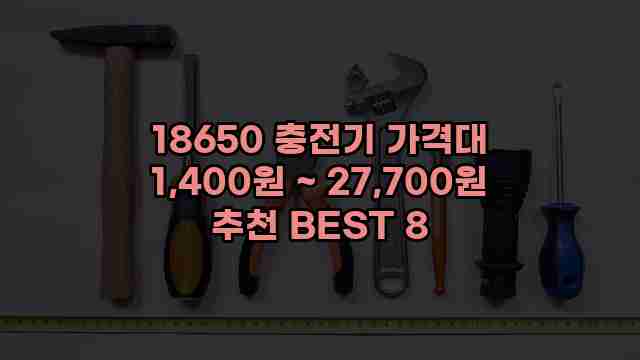 18650 충전기 가격대 1,400원 ~ 27,700원 추천 BEST 8