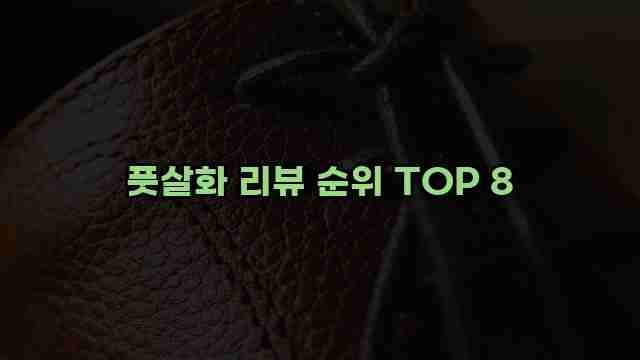 풋살화 리뷰 순위 TOP 8