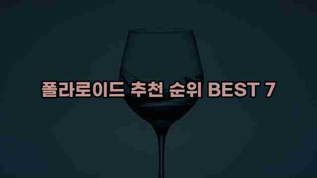 폴라로이드 추천 순위 BEST 7