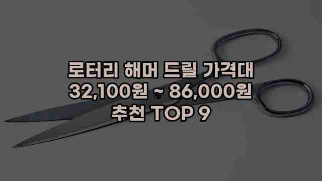 로터리 해머 드릴 가격대 32,100원 ~ 86,000원 추천 TOP 9 1 1 로터리 해머 드릴 가격대 32,100원 ~ 86,000원 추천 TOP 9