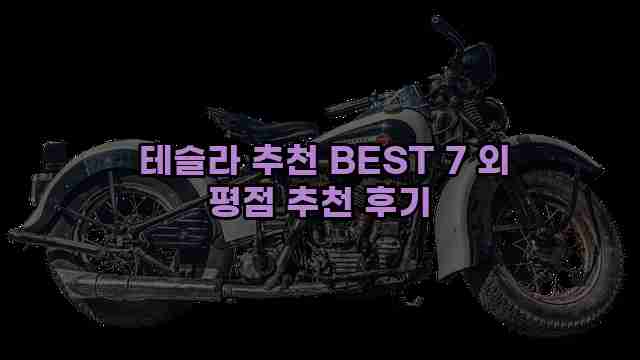  테슬라 추천 BEST 7 외 평점 추천 후기