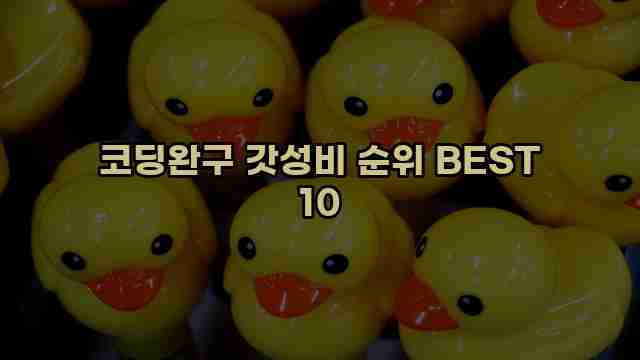 코딩완구 갓성비 순위 BEST 10