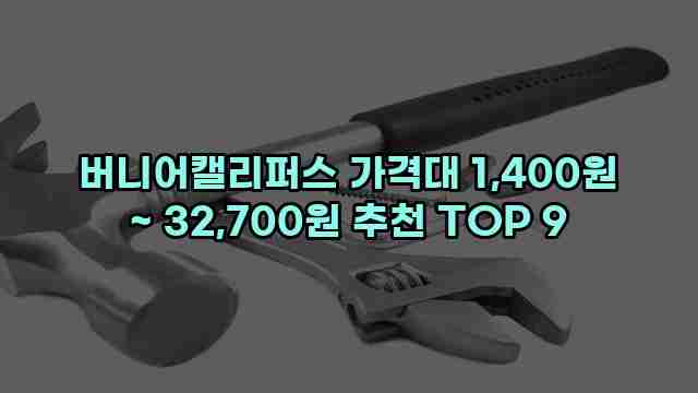 버니어캘리퍼스 가격대 1,400원 ~ 32,700원 추천 TOP 9