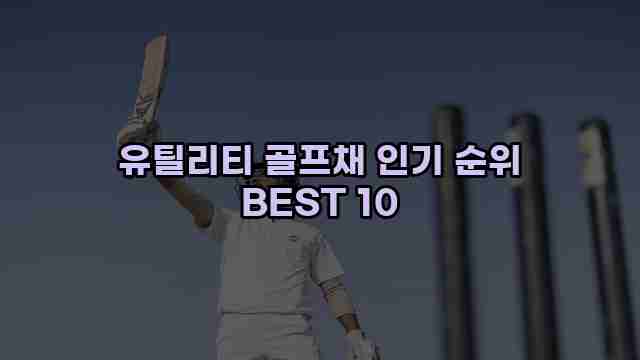 유틸리티 골프채 인기 순위 BEST 10