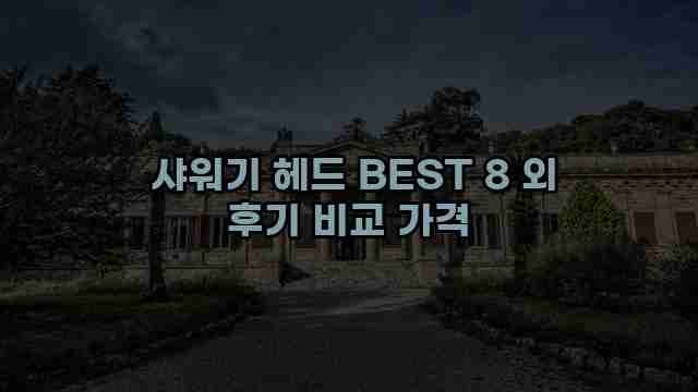  샤워기 헤드 BEST 8 외 후기 비교 가격