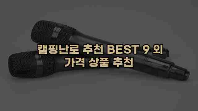  캠핑난로 추천 BEST 9 외 가격 상품 추천