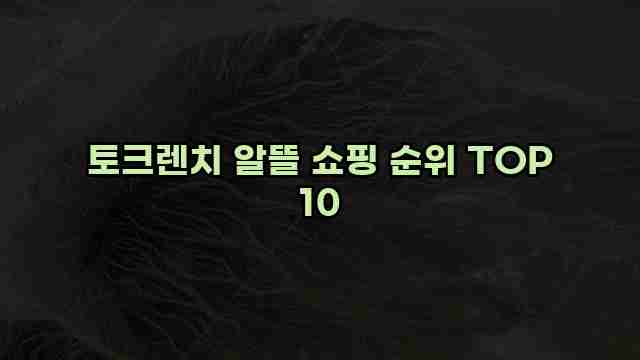 토크렌치 알뜰 쇼핑 순위 TOP 10