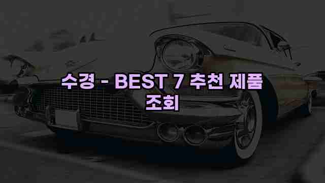 수경 - BEST 7 추천 제품 조회