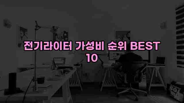 전기라이터 가성비 순위 BEST 10