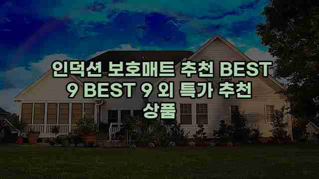  인덕션 보호매트 추천 BEST 9 BEST 9 외 특가 추천 상품