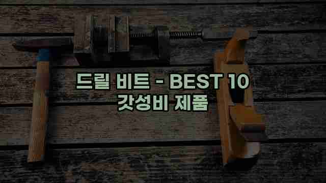 드릴 비트 - BEST 10 갓성비 제품 