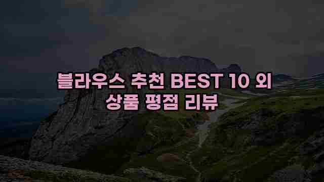  블라우스 추천 BEST 10 외 상품 평점 리뷰