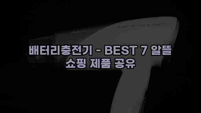 배터리충전기 - BEST 7 알뜰 쇼핑 제품 공유