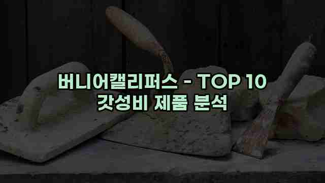 버니어캘리퍼스 - TOP 10 갓성비 제품 분석