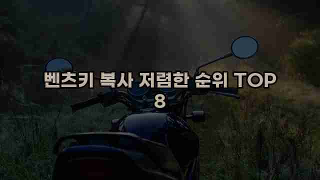 벤츠키 복사 저렴한 순위 TOP 8