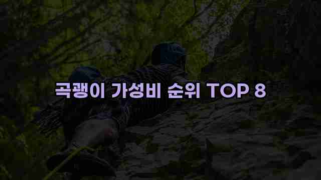 곡괭이 가성비 순위 TOP 8