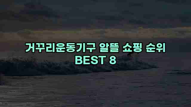 거꾸리운동기구 알뜰 쇼핑 순위 BEST 8