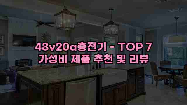 48v20a충전기 - TOP 7 가성비 제품 추천 및 리뷰