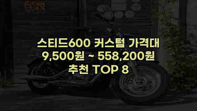 스티드600 커스텀 가격대 9,500원 ~ 558,200원 추천 TOP 8