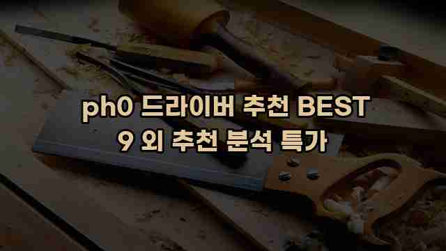  ph0 드라이버 추천 BEST 9 외 추천 분석 특가