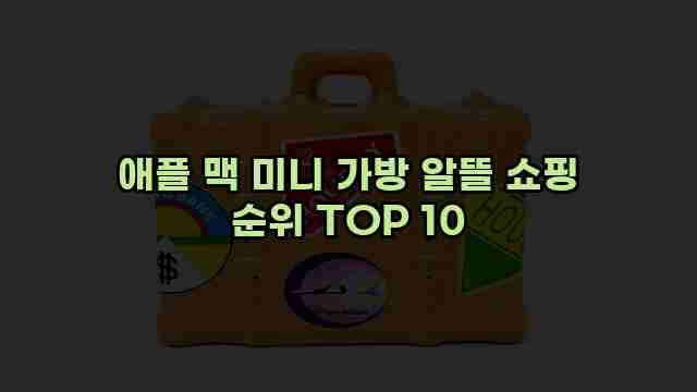 애플 맥 미니 가방 알뜰 쇼핑 순위 TOP 10